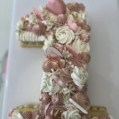 Naked Number/Letter Cake