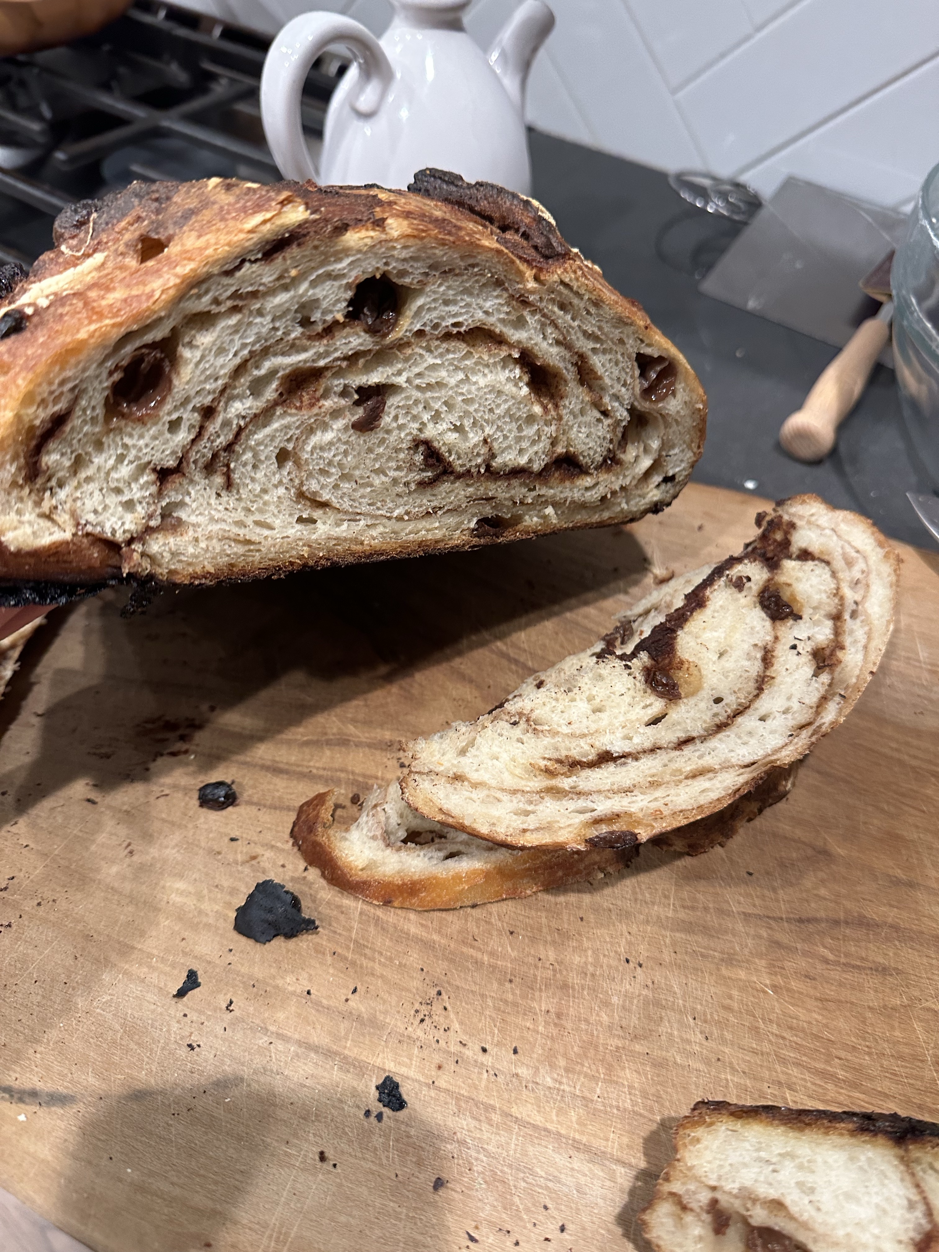 Cinnamon Raisin Sourdough Round