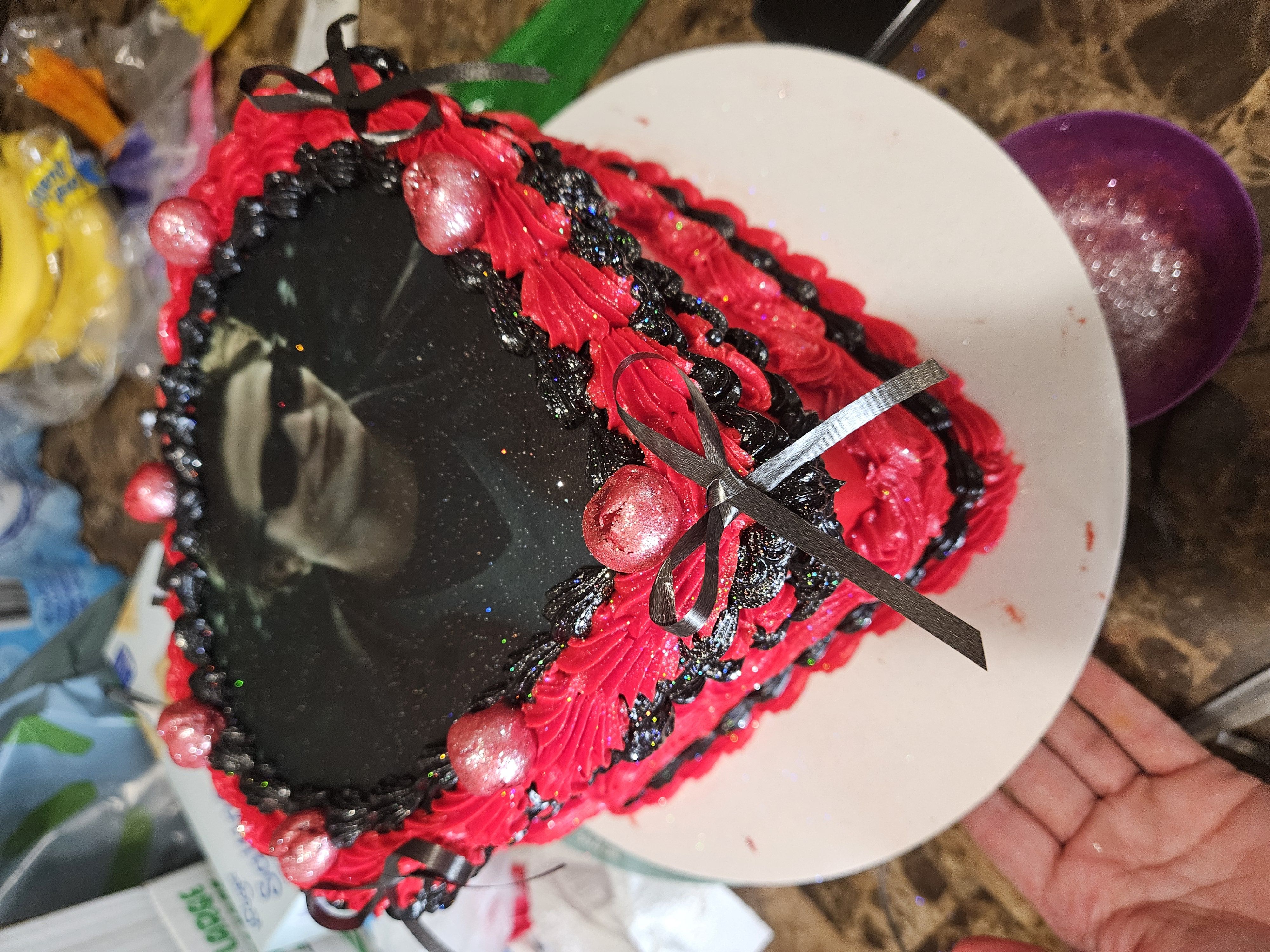 8in Heart Cake With Image