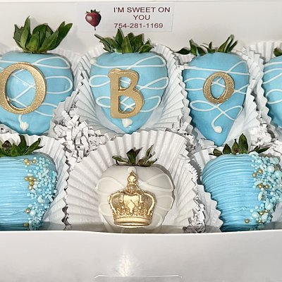 O Boy…it’s A Boy Chocolate Covered Strawberries 
