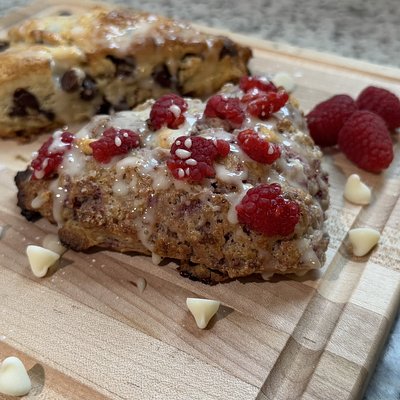 White Chocolate Raspberry Scone 1/$4