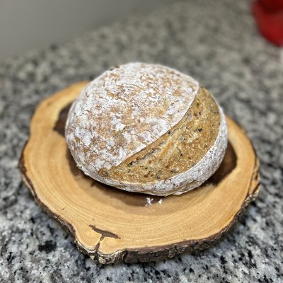 Whole Wheat And Seeds Artisan Loaf