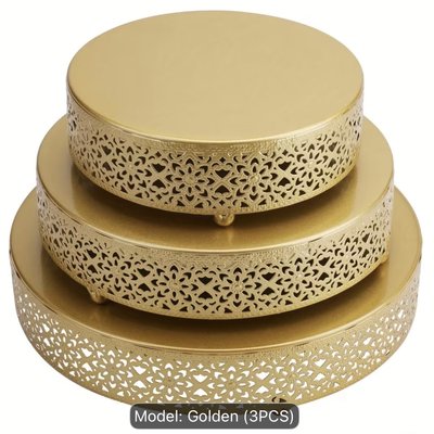 Gold Round Cake Stand