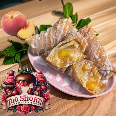 2ct - Peach Cobbler Egg Rolls