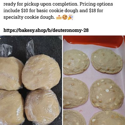 Specialty Handmaid Cookie Dough 