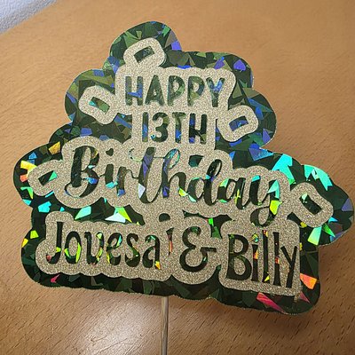 Personalised Handcrafted Cake Toper