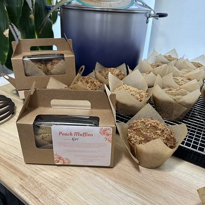 Palisade Peach Muffins