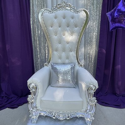 White Throne Chair