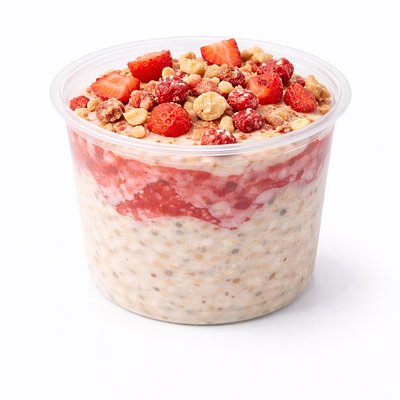 Strawberry Crunch Overnight Oats