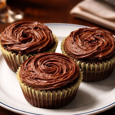 Chocolate Frosting Chocolate Cupcakes (24)