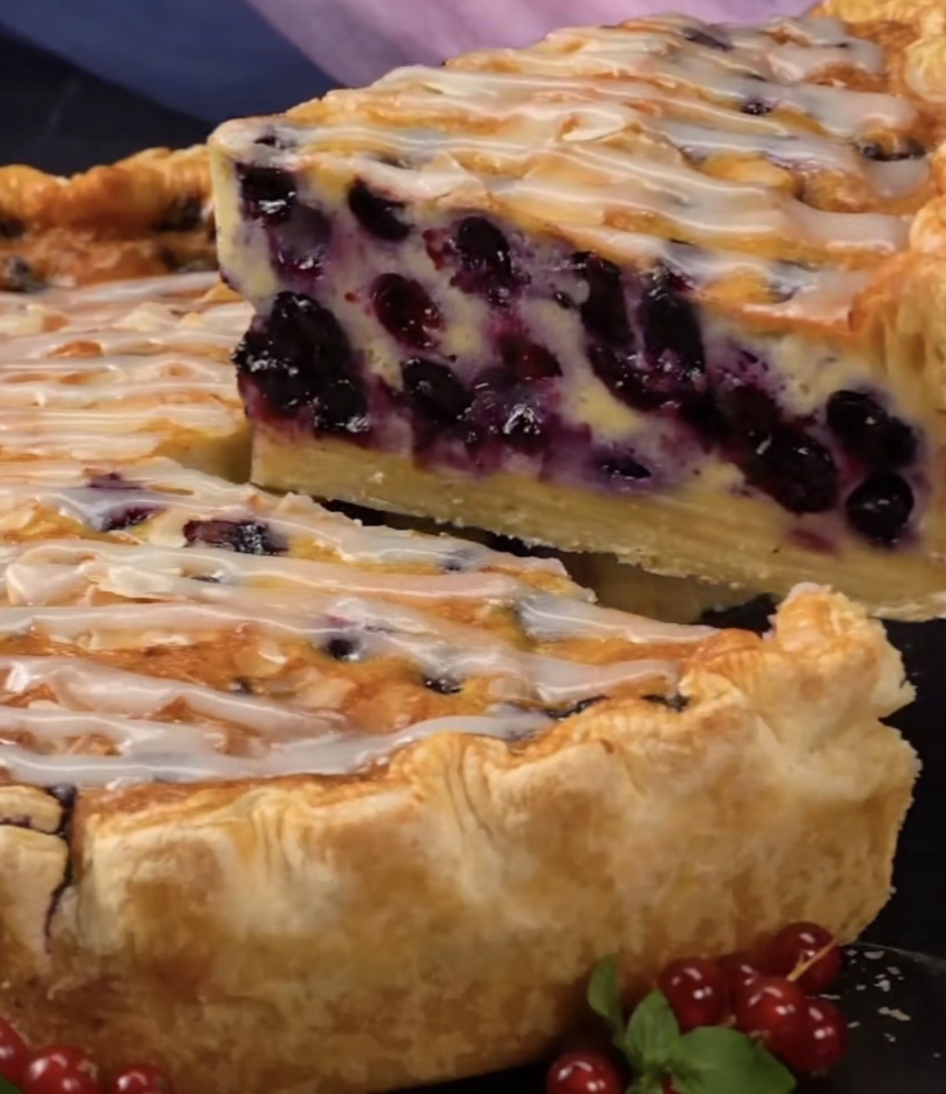 Blueberry Custard Pie