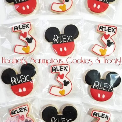 Mickey Mouse Birthday Sugar Cookies