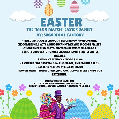 Sugarfoot Factory’s "Mix & Match" Easter Basket