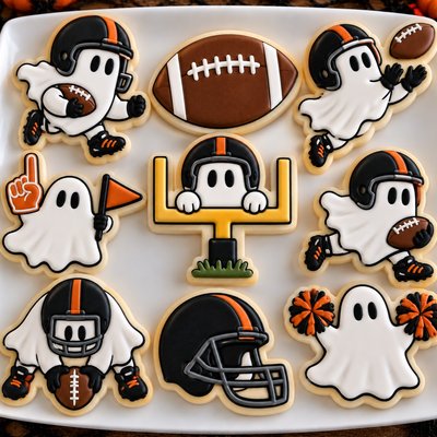 Ghost Football Team Celebration  Theme Cookies? 