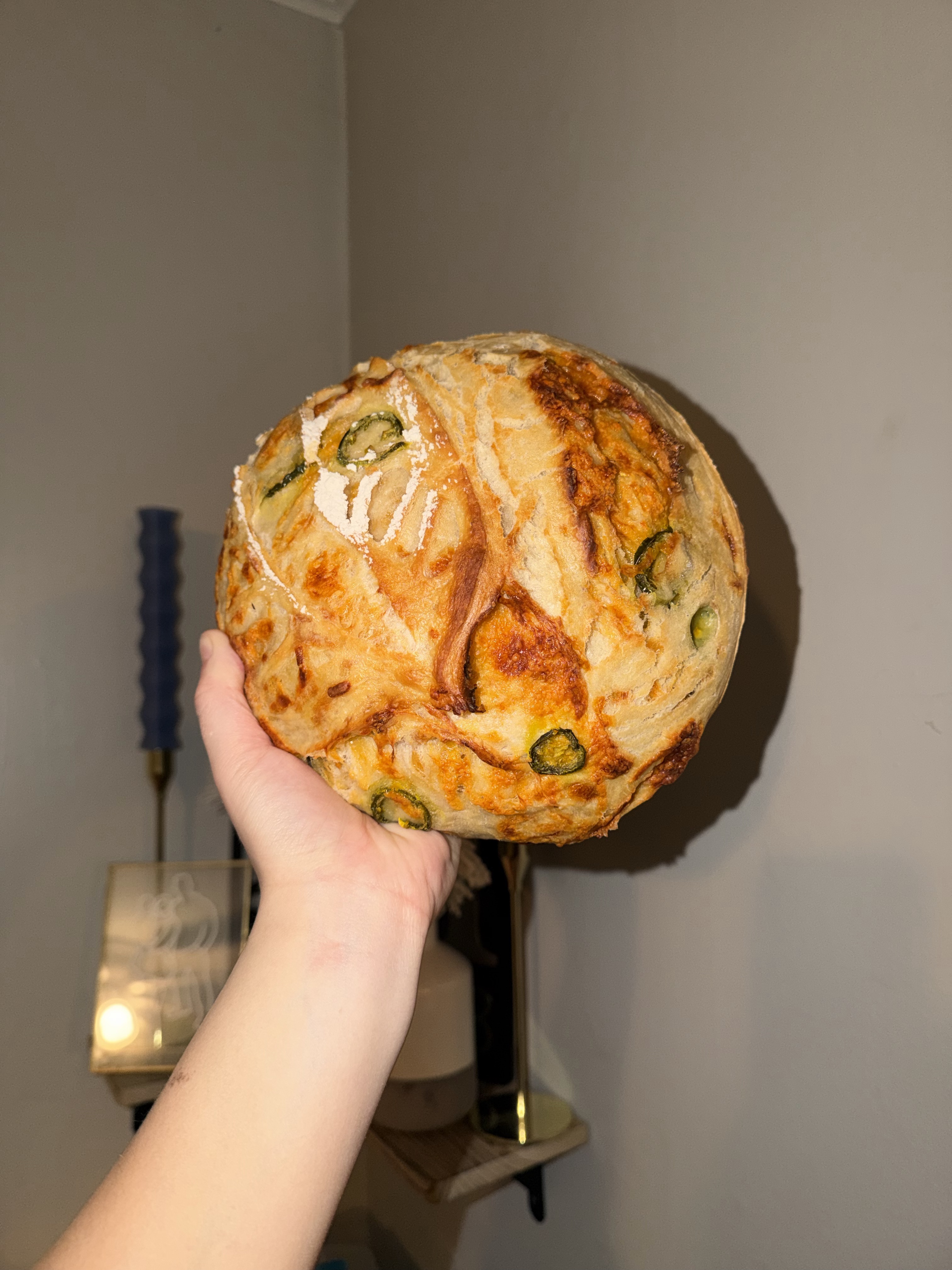 Whole Jalapeño & Cheddar Sourdough Loaf
