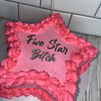 2-Layered STAR-Shaped Cake (Serves 18+)