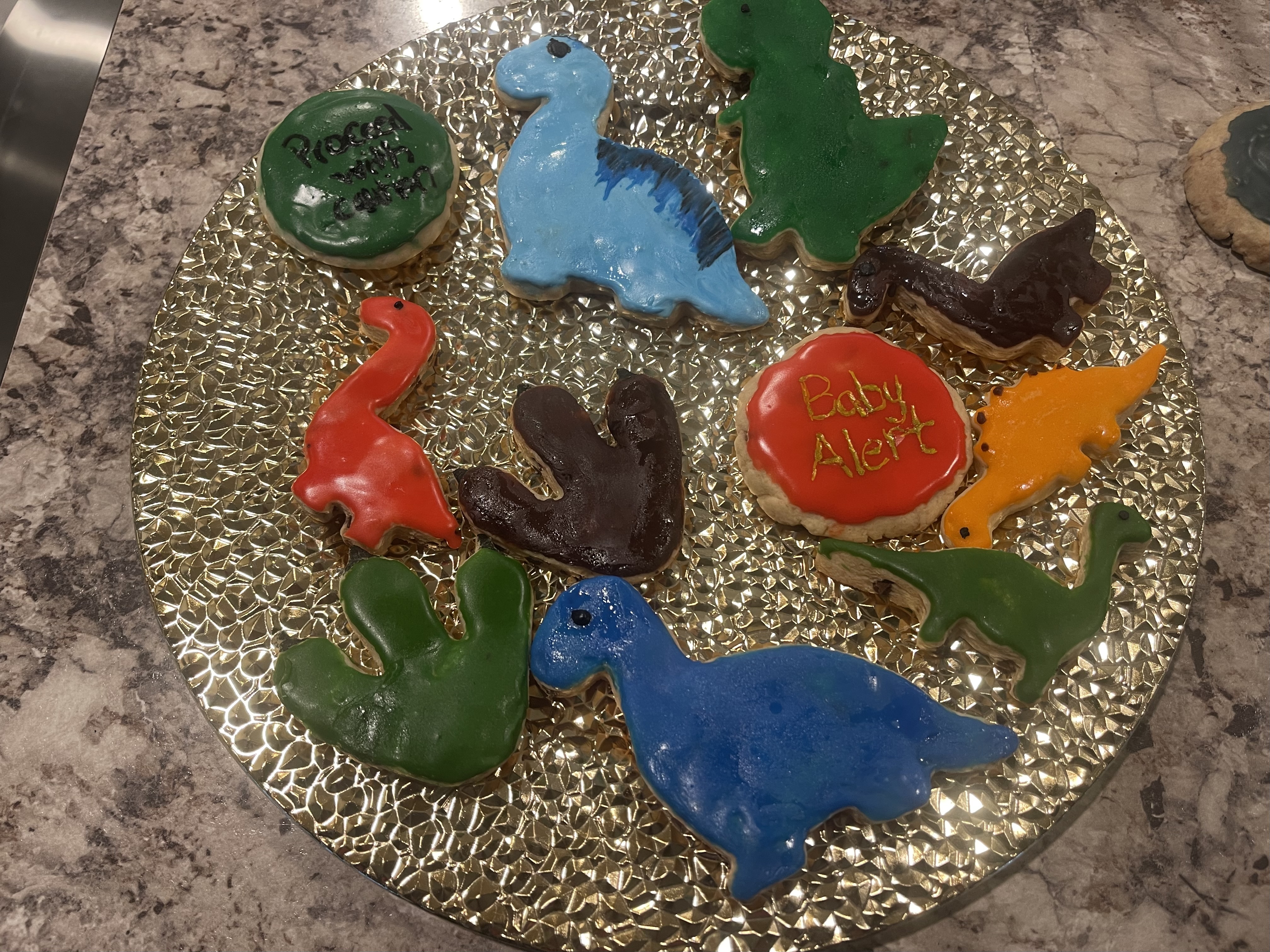 Dinosaur Sugar Cut-out Cookies