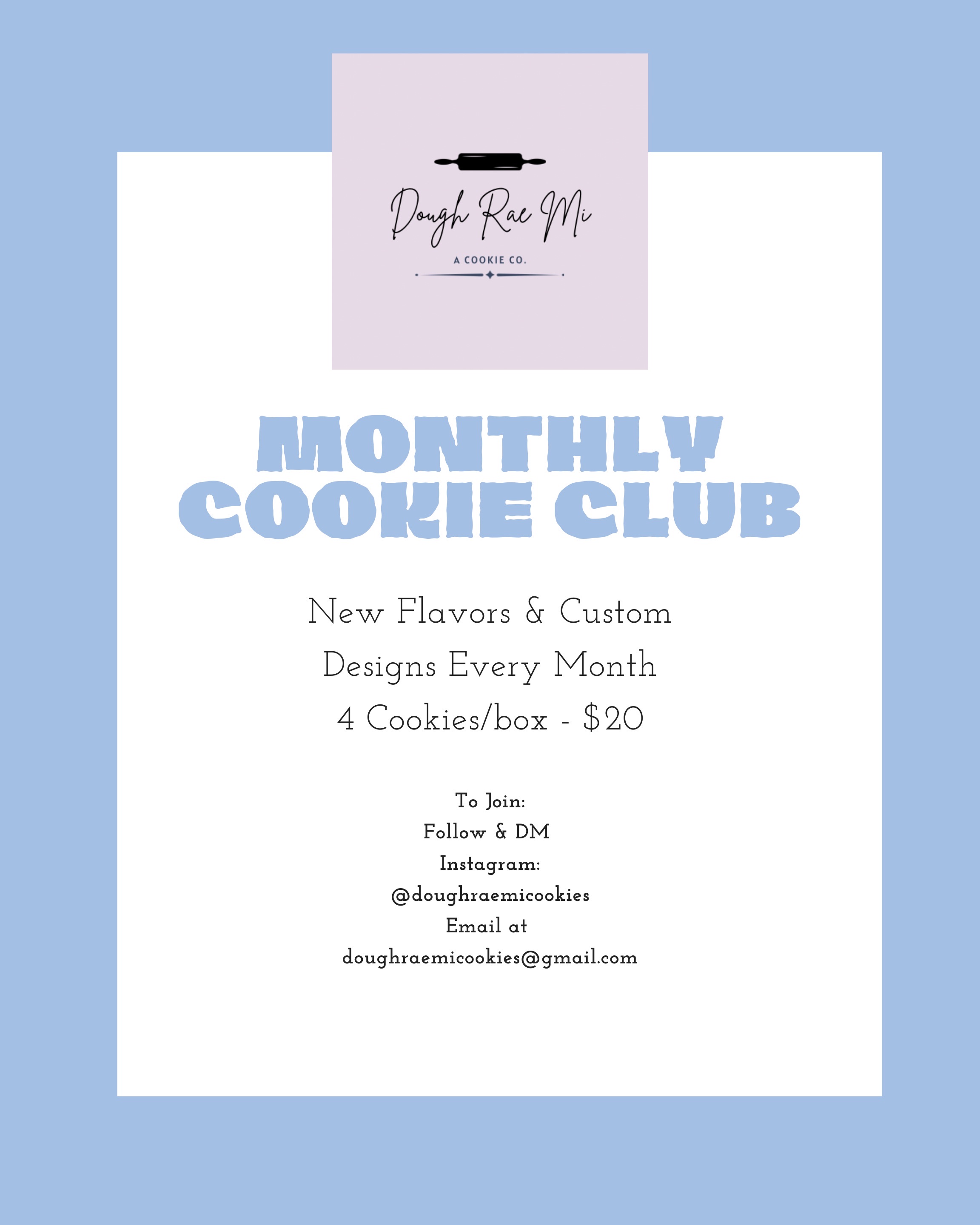 Cookie Of The Month 
