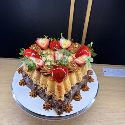Chocoflan Forma De Corazón 