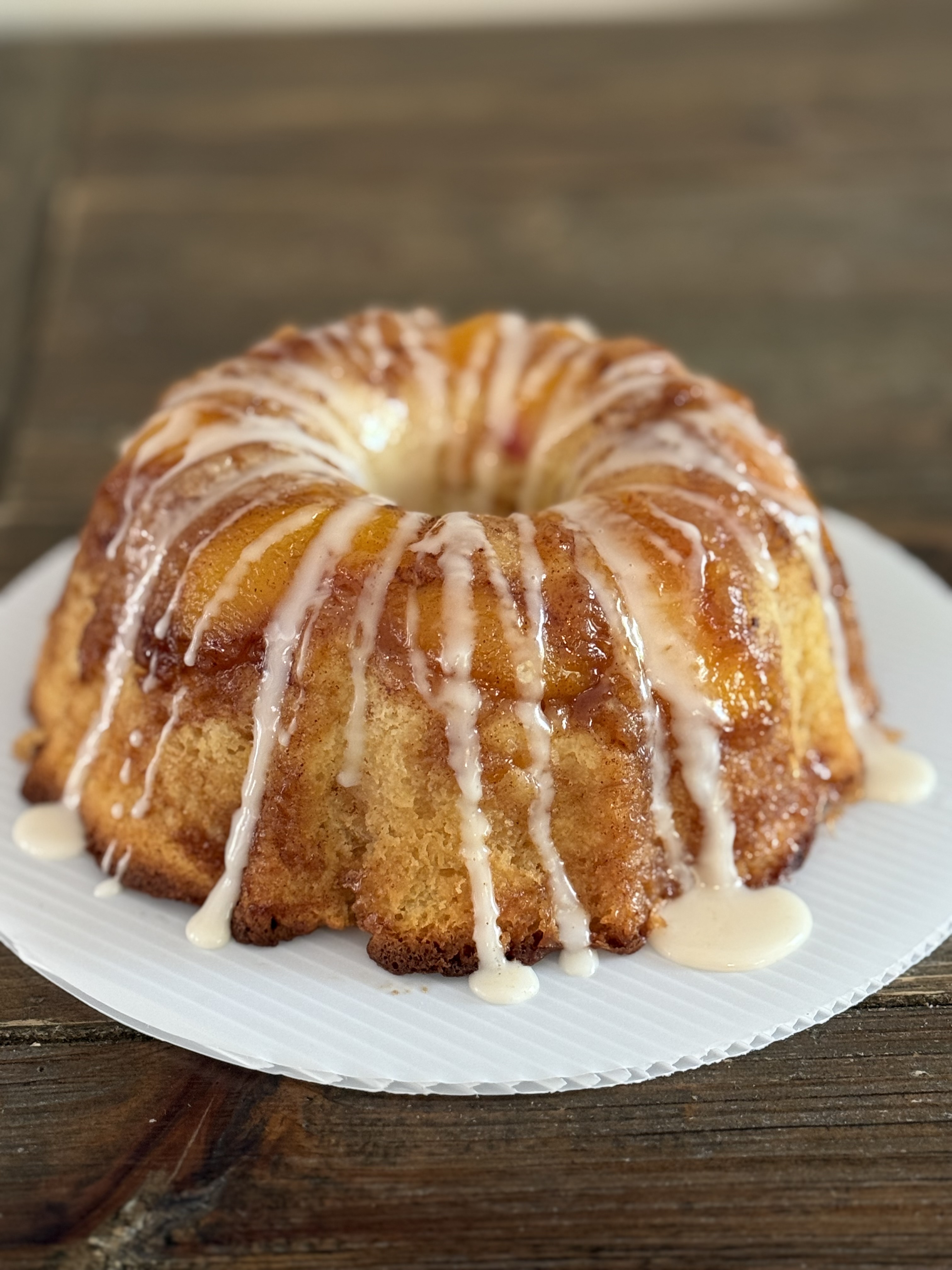 Mini Peach Cobbler Pound Cake 