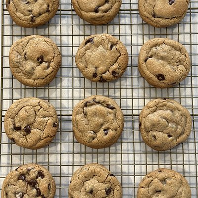 Gluten-Free Brown Butter Chocolate Chip Cookies 1/2 Dozen