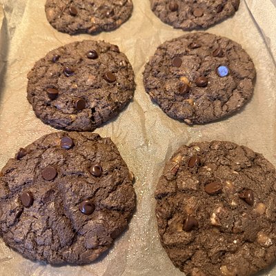 Turtle Cookies - Chocolate, Caramel, And Pecans
