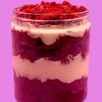 Red Velvet Cake Jar
