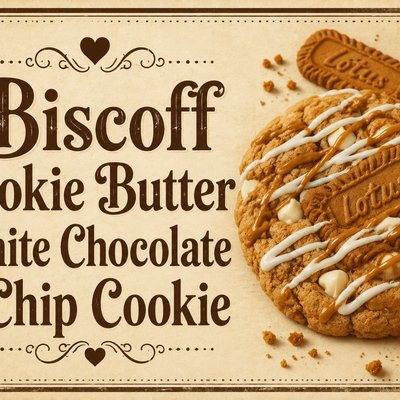 Biscoff Cookie Butter White Chocolate Chip Cookies