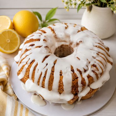 Glazed Lemon Pound Cake 