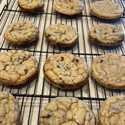 Brown Butter Sourdough Chocolate Chip Cookies