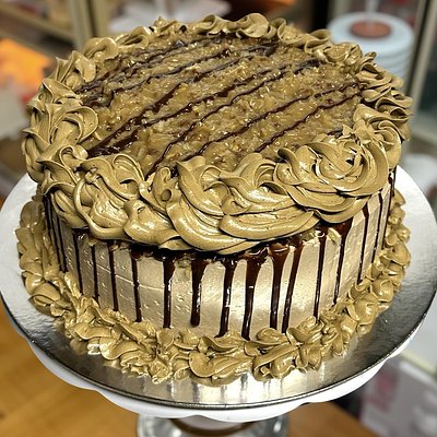 German Chocolate 8" 2 Layer Cake 