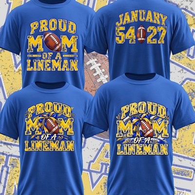 Spirit Tee - Football Lineman Mom