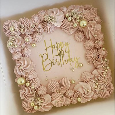 10” Square Cake