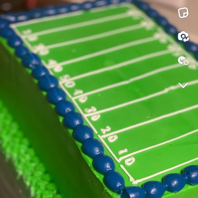 1/4 Double Layer Sheet Cake