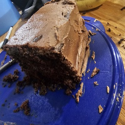 Sourdough Chocolate Cake w/ Chocolate Buttercream Frosting
