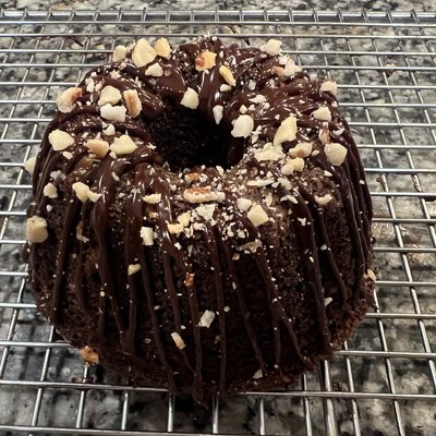 Mini Chocolate Hazelnut Bundt Cakes