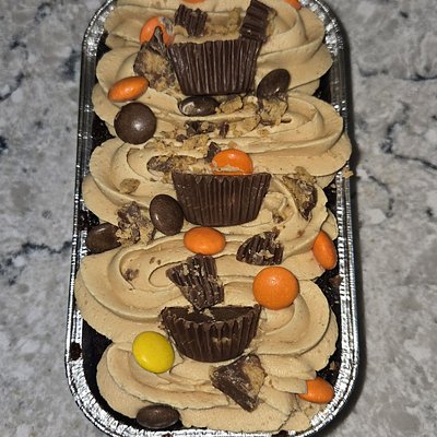 Chocolate Peanut Butter Mini Loaf Cake