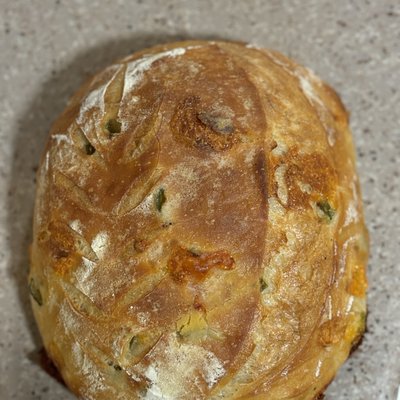 Cheddar Jalapeño Sourdough Bread