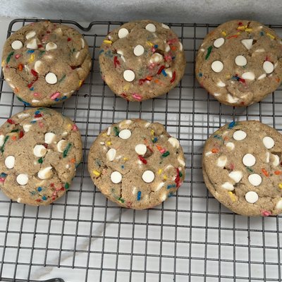 6 Organic Birthday Bite Sourdough Cookies 