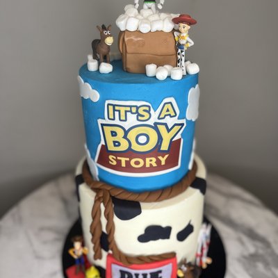 2 Tier Baby Shower Cake 