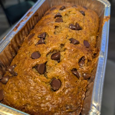 Chocolate Chip Banana Bread Loaf