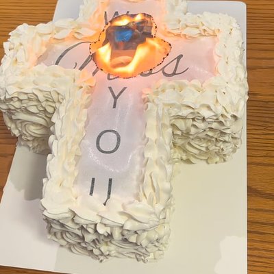 Tribute Burn cake 