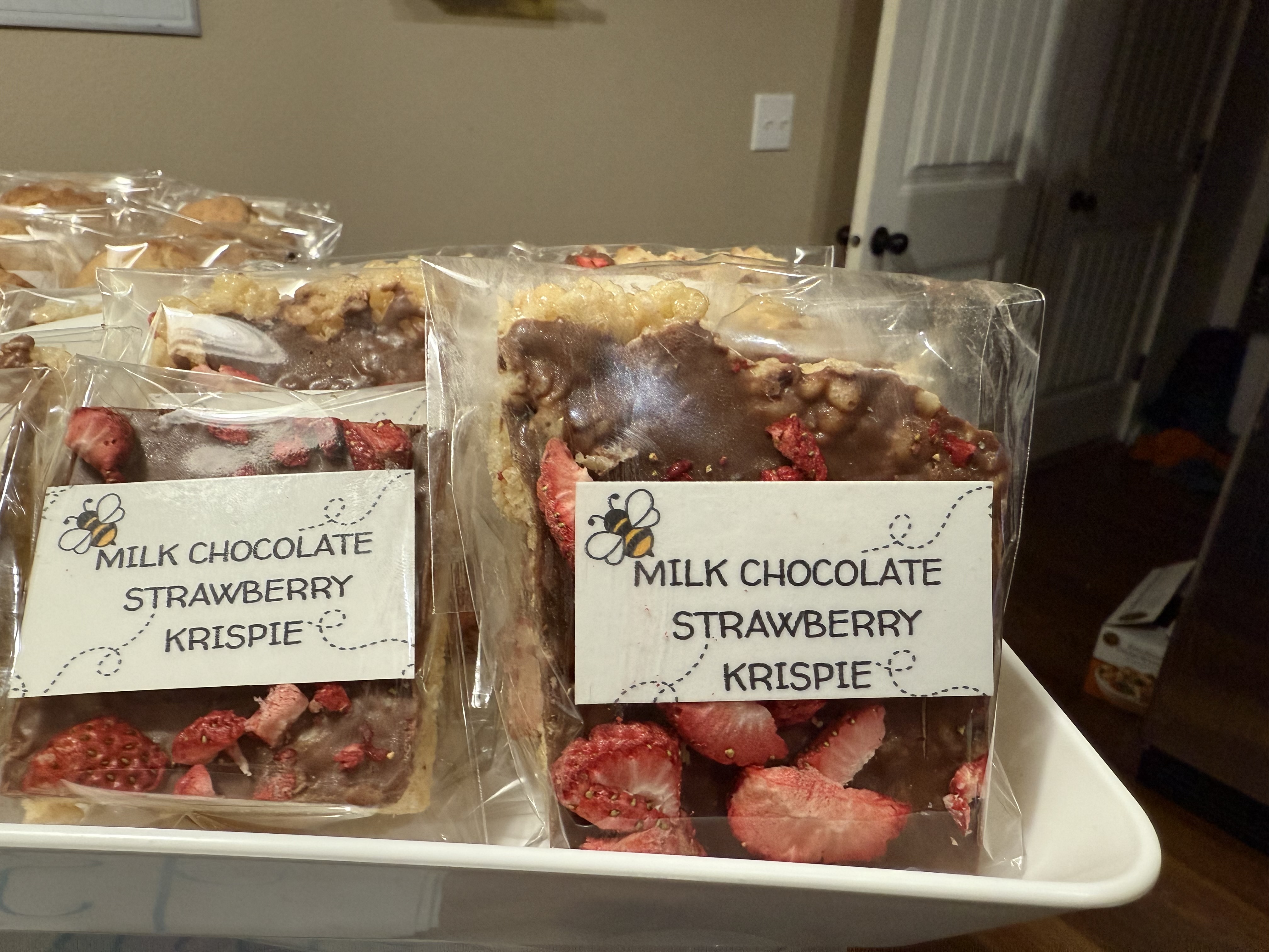 Milk Chocolate Strawberry Krispie