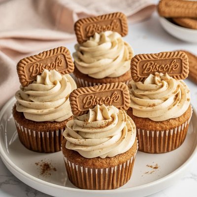 Biscoff Cookie Butter Cupcakes