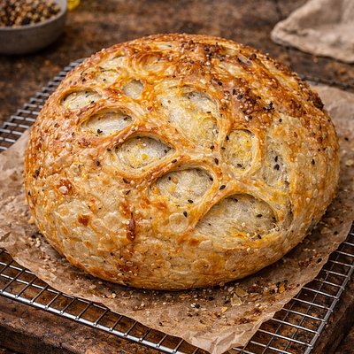🧀Easy Cheesy – Cheddar & Everything Sourdough