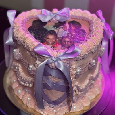 6” Hearts Cake 