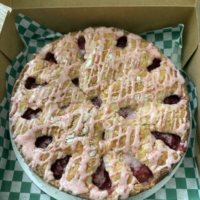 Strawberry Sourdough Cake 9” with Icing 