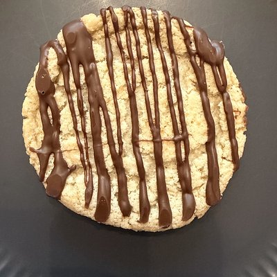 Vanilla Cookie With Chocolate Drizzle - Each