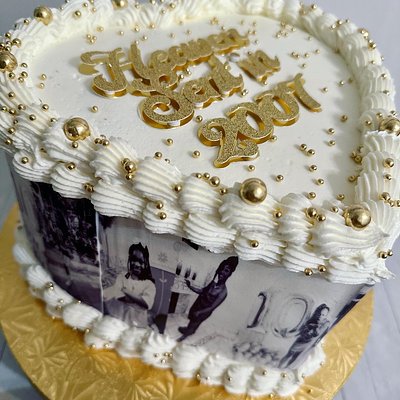 Photo 8” Heart Cake 