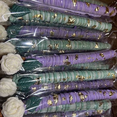 Dozen Chocolate Dipped Pretzels